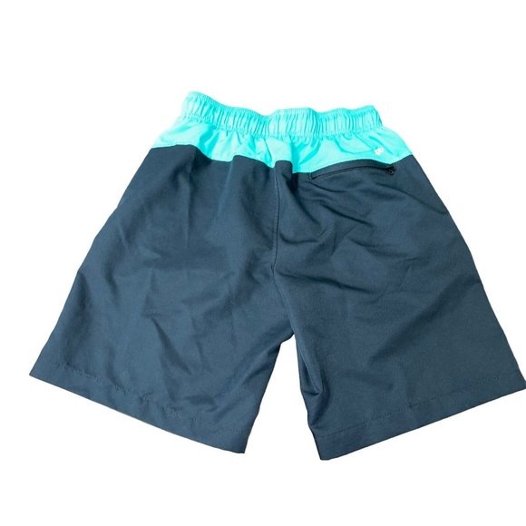 SPEEDO Men's 9" Swim Trunks - Teal/Black Size Small - Picture 2 of 11